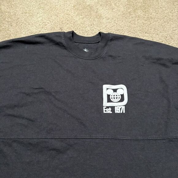 Walt Disney World Est 1971 Long Sleeve Shirt Adult Size XS Black Spirit Jersey - Picture 3 of 9